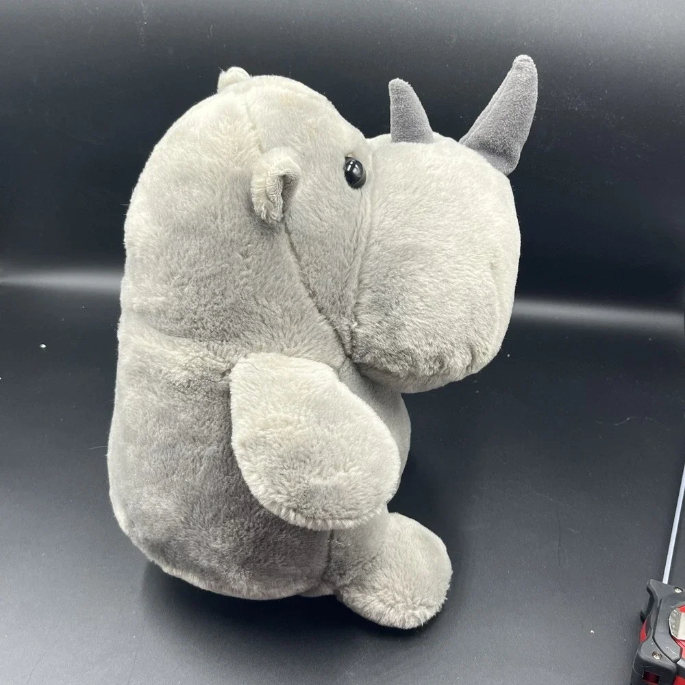 Aurora Happy Rhino Snout Forward Star‎ From Happy Hippo & Friends Plushie 12